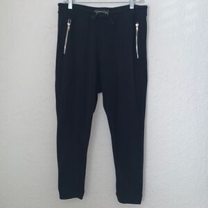 Mediterraneo Girls Black Cotton Blend Jogger Size L